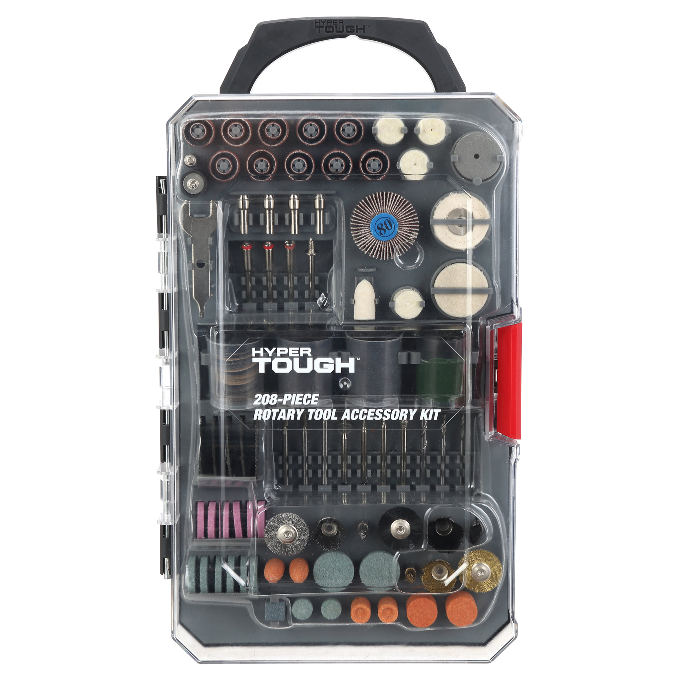 Herramienta Rotativa Hyper Tough y Kit de Accesorios de 208 Piezas para Herramienta Rotativa 3