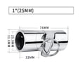 thumbnail image 2 of Marine Tube Connector, Marine Bow Rail Hin Marine Stainless Steel Folding Swivel Coupling Tube Pipe Connector Boat Hardware Fitting ,Easy to Install, 2 of 6