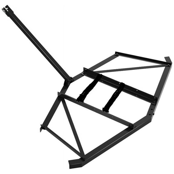 Mescukay Driveway Drag 72"W, Tow Behind Drag Harrow, Driveway Tractor Harrow with 2 Adjustable Bars, Heavy Duty Steel, Driveway Grader for ATV, UTV, Garden Lawn Tractors