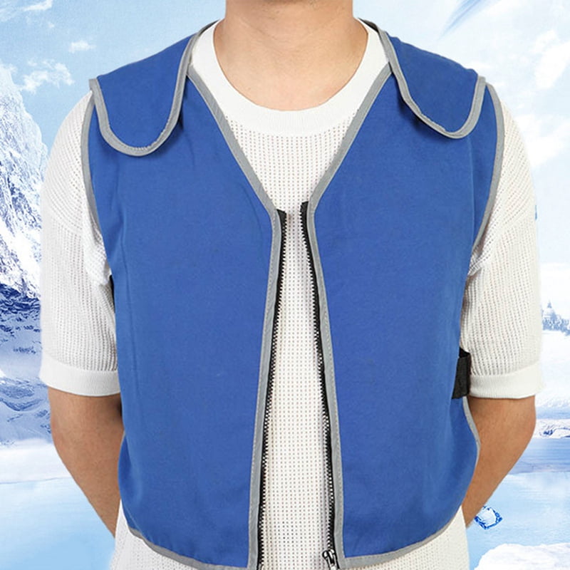 Ice Pack Cooling Vest, Ice Reflective Vest Cool Jacket for Working in Hot Weather,Outdoor Work Cooling