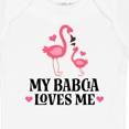 thumbnail image 4 of Inktastic My Babcia Loves Me Flamingo Girls Baby Bodysuit, 4 of 5