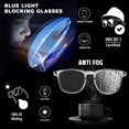 thumbnail image 4 of Gafas de seguridad konqkin Nurses, antivaho, transparentes, 4 of 6