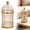 Gold, variant on Fork and Coffee Spoon Holder Cup with Lid, Tableware Organizer Container for Home and Kitchen, Decorative Utensil Storage for Countertop