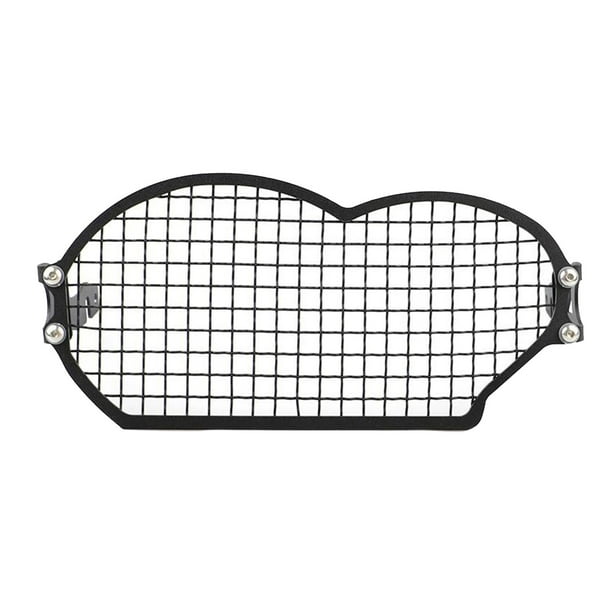 Parrilla Protectora de Malla de Faro de material acero Inoxidable Negro para Motocicleta para
