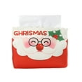 thumbnail image 6 of Christmas Tissue Box Cover Non-Woven Fabric Holiday Themed Print Decorative Holder for Living Room Table Desk Party Decor(Multicolor-A), 6 of 6