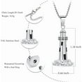 thumbnail image 4 of Lighthouse Urn Necklace for Ashes Memorial Keepsake Urn Pendant Cremation Jewelry For Ashes Memory Jewelry For Women Men, 4 of 7
