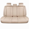 thumbnail image 2 of Car Seat Cover for Subaru Crosstrek 2016-2024: Car Seat Covers Full Set Waterproof Faux Leather Seat Cover Cushion Protector (Beige), 2 of 7