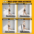 thumbnail image 3 of Yagud Walking Pad Treadmill with Handle Bar & 5% Incline, Foldable Portable Treadmill for Running, Small Under Desk Treadmill for Home, Black, 3 of 8