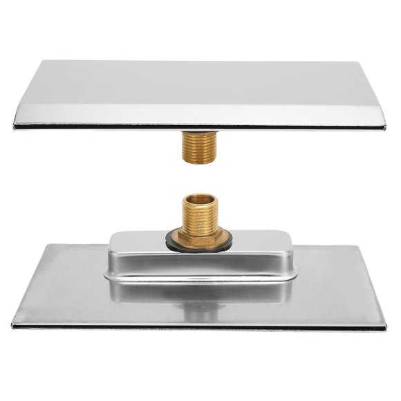Waterfall Tub Spout G1/2 External Thread SPA Bathroom Pool Swimming Pool Silver Wall Mounted Waterfall Outlet Nozzle