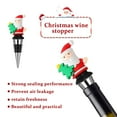 thumbnail image 3 of Christmas Decorations Clearance!! Christmas Wine Stopper Santa Claus Snowman Bottle Stopper Christmas Decoration Reusable Wine Bottle Cover Gift for Xmas, 3 of 4