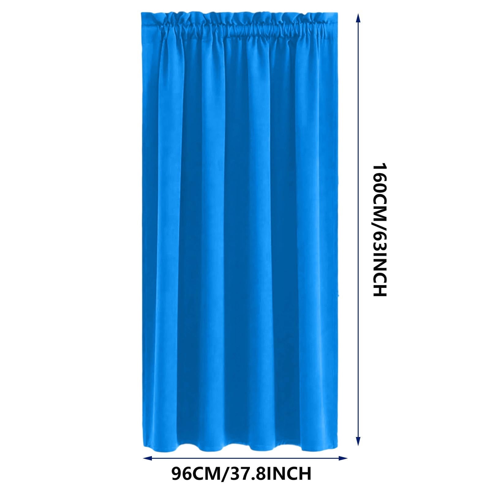 JVBTVB Blackout Thermal Insulated Curtains for Bedroom and Kitchen, Energy Saving & Noise Reduction, 38x63 Inches, Easy Install