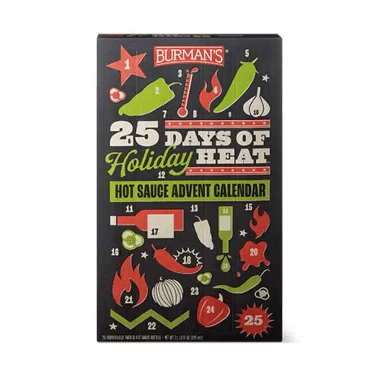 Burman's Aldi Hot Sauce 25 Days of Holiday Heat Advent Calendar New