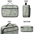 thumbnail image 3 of Daisy Pioneer Flower Green Pattern Insulated Lunch Bag Teens,Bento School Lunch Bag for Teens for Work,Picnic or Travel 10.6x7.7x4.3 Inches,12 Can Capacity, 3 of 6