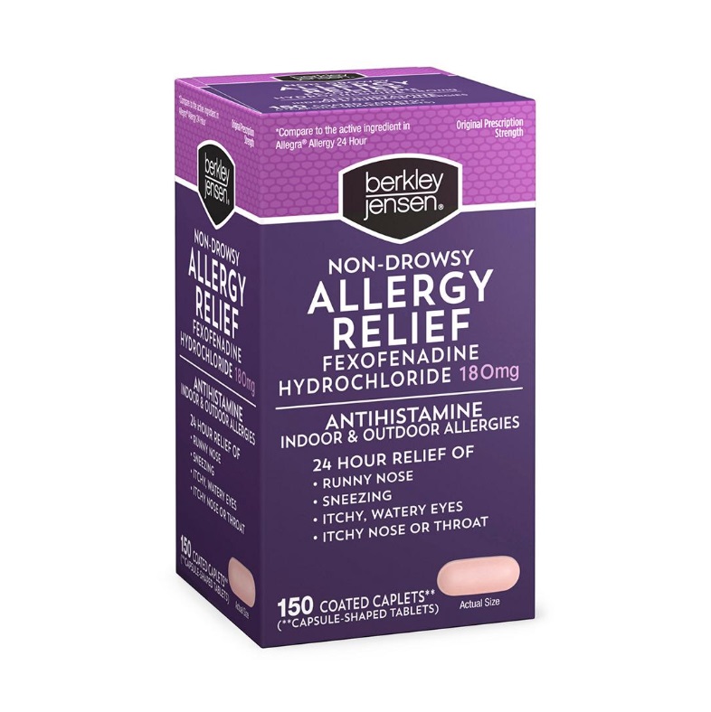 Berkley Jensen NonDrowsy Allergy Relief Tablets, 150 ct.