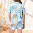 thumbnail image 3 of Pyjamas de Noël pour Filles, Imprimés en Soie, Manches Courtes, Ensemble 2 Pcs, 7-8 Ans, 3 of 4