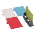 thumbnail image 1 of 4-Color Multifunctional Non-Slip Cutting Board Set with Base - Food Grade PP, Ideal for Preventing Cross-Contamination in Kitchen, 1 of 5