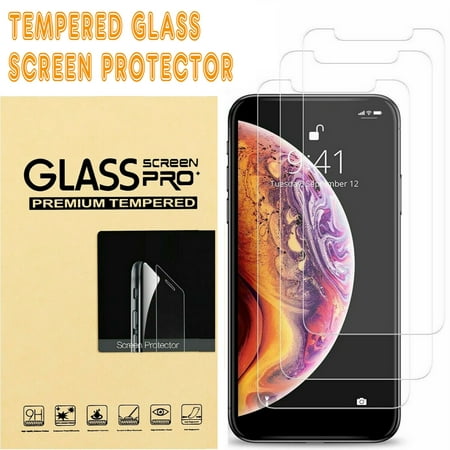 iPhone X / XS [Tempered Glass Screen Protector] 2 Pack