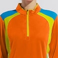 thumbnail image 4 of MHFRRA Camiseta de Manga Larga con Protección Solar para Mujer, Ligera, de Secado Rápido, para deportes Al Aire Libre, Senderismo y Montañismo. Naranja, 4 of 5