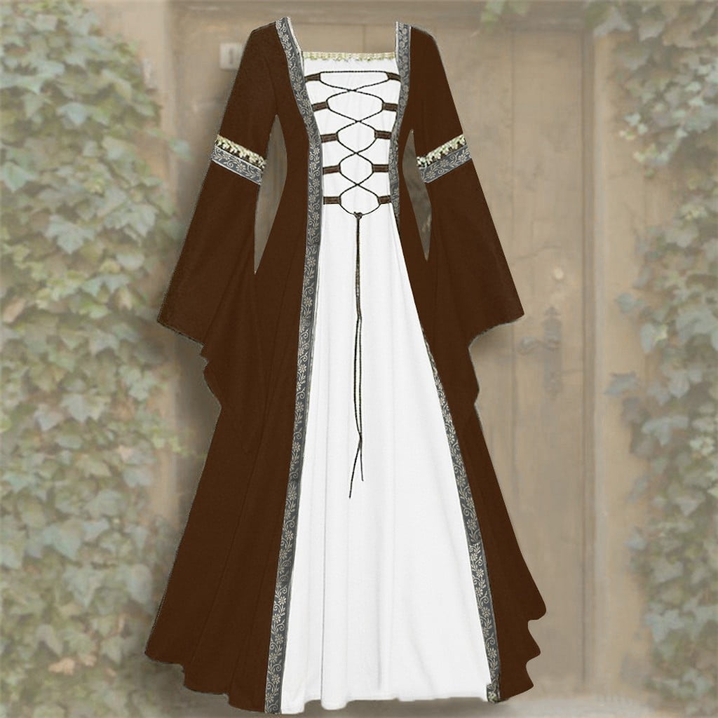 2024 Plan Nieuwe Vrouwen Vintage Retro Gothic Lange