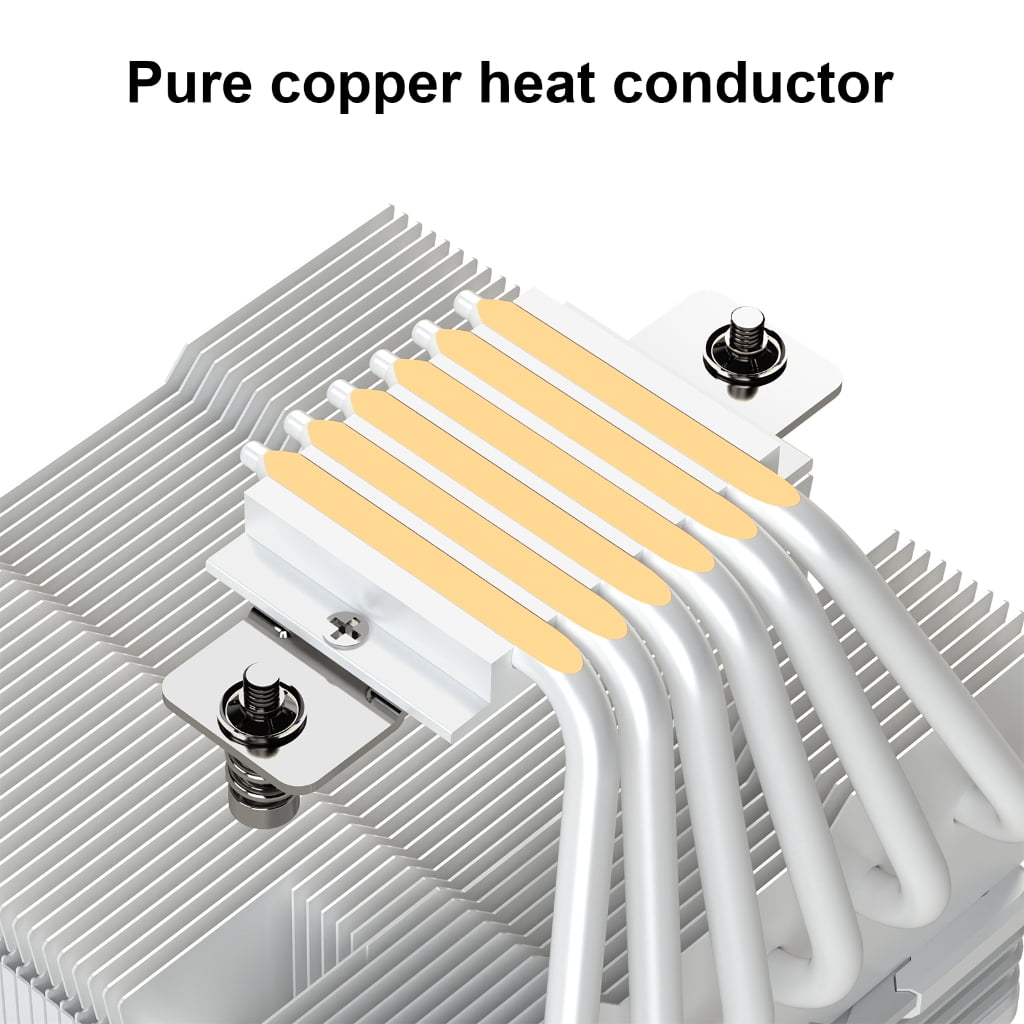 Zeiwohndc ARGB CPU Coolers with 6 Heat Pipes Computer CPU Air Coolers Fan Radiators
