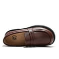 thumbnail image 4 of kkdom Girls Loafers Shoes Fashion Slip-on Dress Shoes Wedding Brown Toddler, 4 of 5