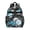 Black-3, variant on Palm Leaf and Exotic Floral School Backpack - Ergonomic Adjustable Bag for Teens