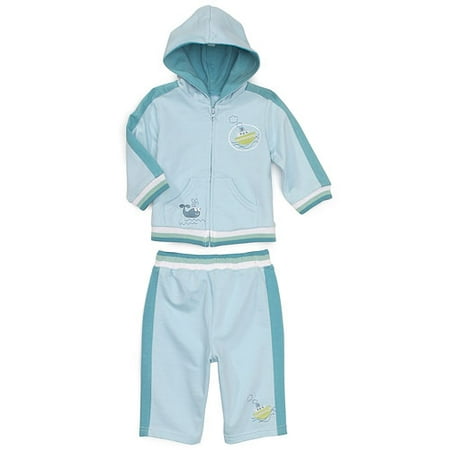 Whale and Boat Sweat Jacket and Pant
