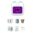 thumbnail image 1 of Mini Sticker Printer RGB Light Bluetooth Pocket Inkless Thermal Printer with 10 Rolls Thermal Paper and 5 Pen Fmo B, 1 of 8