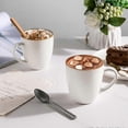 thumbnail image 3 of Set of 4 lightweight ceramic coffee mugs, perfect for lattes, 12 oz each, 3 of 5