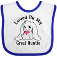 thumbnail image 3 of Inktastic Loved by My Great Auntie Bunny Rabbit Boys or Girls Baby Bib, 3 of 4