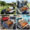 thumbnail image 6 of Golf Cart Seat Covers for 2 Seater,Fall Pumpkins Microfiber Cart Seat Towel Blanket,Thanksgiving Sunflowers Leaves Retro Palid Absorbent NonSlip Bench Seats Protector for Golf Course 51"x31", 6 of 9