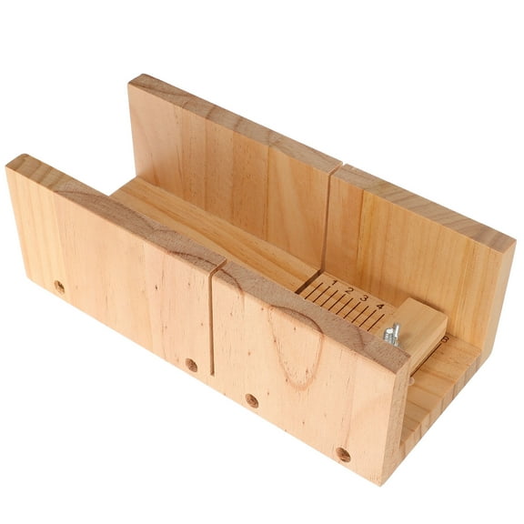 Hytrove 1Set Soap Making Tools Wooden Rectangular Molds for Soap Makers Beige