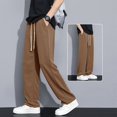 thumbnail image 3 of Warm and Comfortable Men's Korean Style Waffle Track Pants for All Seasons, 3 of 10