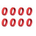 thumbnail image 1 of 1/4/8 Pcs Housse en Silicone pour Roues de Valise, Housse de Protection pour Roues de Valise, Garde-Roues, Accessoires pour Bagage Cabine, Housse de Roues pour Réduire le Bruit, Rouge, 8 Pcs, 1 of 6