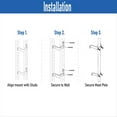 thumbnail image 4 of Par de Soportes de Pared Resistentes para Mástil de Antena de TV con (2) Soportes. Soporte de Montaje de Mástil de Antena Ajustable., 4 of 5