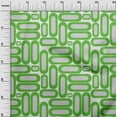 thumbnail image 3 of oneOone Polyester Spandex Green Fabric Geometric Dress Material Fabric Print Fabric By The Yard 56 Inch Wide, 3 of 4