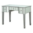 thumbnail image 6 of Inno Solid Wood 3-Piece Makeup Vanity Set with Mirror, Silver, 6 of 9