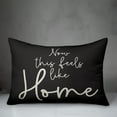 thumbnail image 3 of Creative Products Black Feels Like Home 14x20 Indoor / Outdoor Pillow, 3 of 3