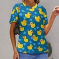 thumbnail image 6 of Rubber Ducks Splash Women's Short Sleeve Tops Casual Blouses T Shirt, 6 of 6