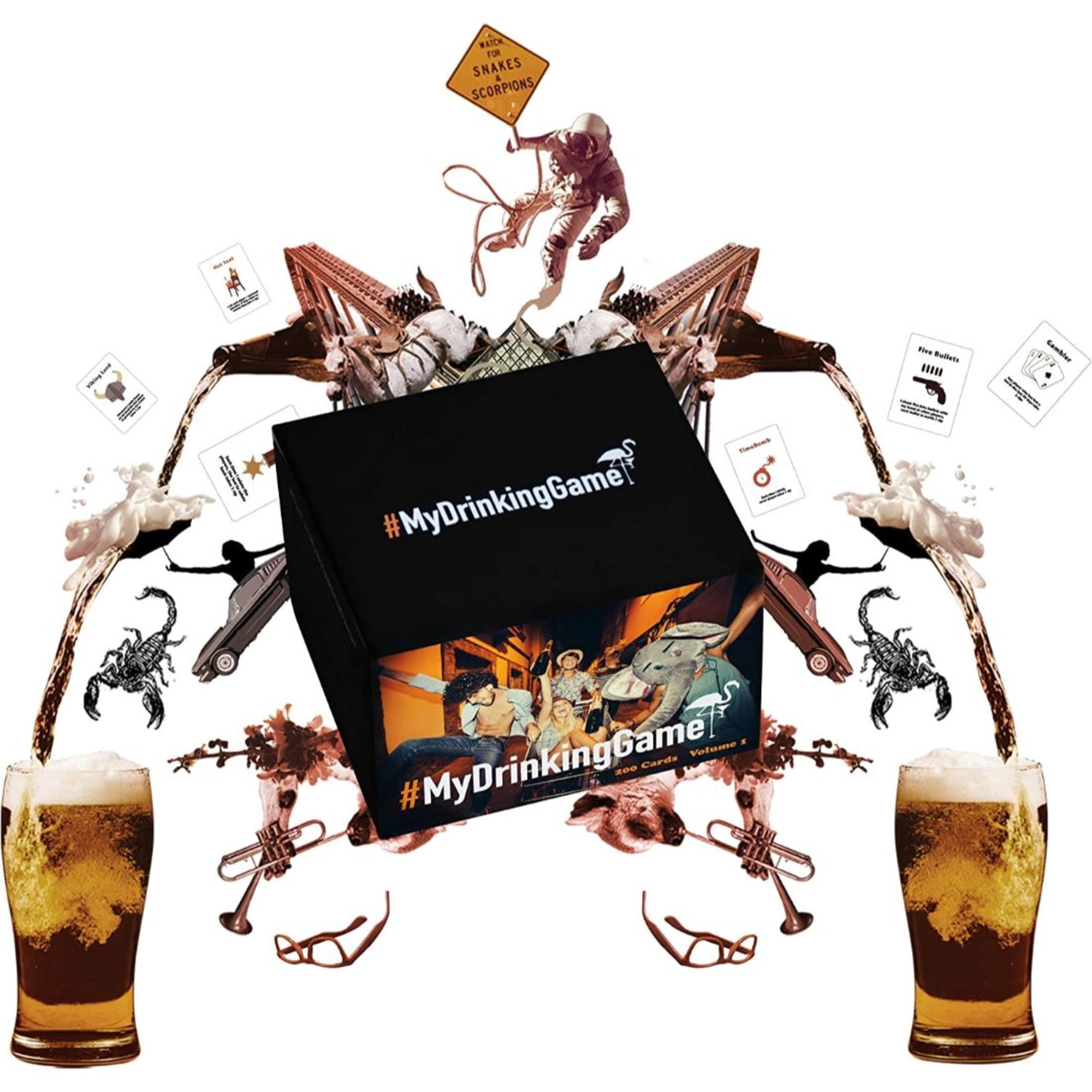 My Drinking Game - A Collection Of Drinking Games From All Around The World, Packed Into One! (#MyDrinkingGame) - Card Game - Party Night Fun!