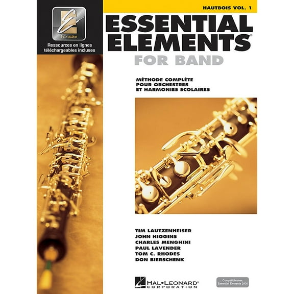 Hal Leonard FRENCH EDITION Essential Elements EE2000 Oboe (Book/Online Audio)