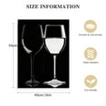 thumbnail image 2 of EastSmooth Kitchen Wall Art Wine Glass Black and White Wall Decor for Living Room Dining Room Modern Family Kitchen Bar Pictures Abstract Wine Cup Canvas Artworks Minimalist Paintings Home Decoration, 2 of 5