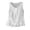 White, variant on Women's Tank Top ,Wide Strap Round Neck Embroidered Summer Slim Fit Blouse For Outdoor Wear (Yellow, X-Large)