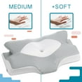 Elviros Ergonomic Memory Foam Cervical Pillow,Contoured Neck Support