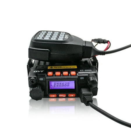 QYT KT8900 Mini Dual Band Car Radio, VHF/UHF 25W/20W Mobile Transeiver