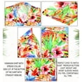 thumbnail image 7 of LA LEELA Mens Hawaiian Shirts Short Sleeve Button Down Shirt Men's Tropical Shirts Casual Holiday Summer Party Caribbean Shirts for Men Funny XS Tropical, Orange, 7 of 7