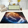 thumbnail image 3 of Coolnut American Football Sport Area Rug Pad - 80 x 58 inch - 100% Light Weight Polyester Fabric for Living - Bedroom, 3 of 6