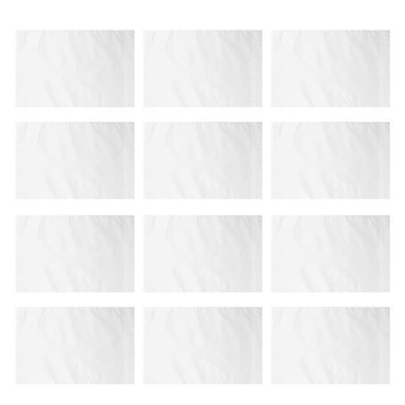 SEWCHICS 12 Pcs White Polyester Sublimation Blank Garden Flags for Outdoor Garden Decoration and Photography