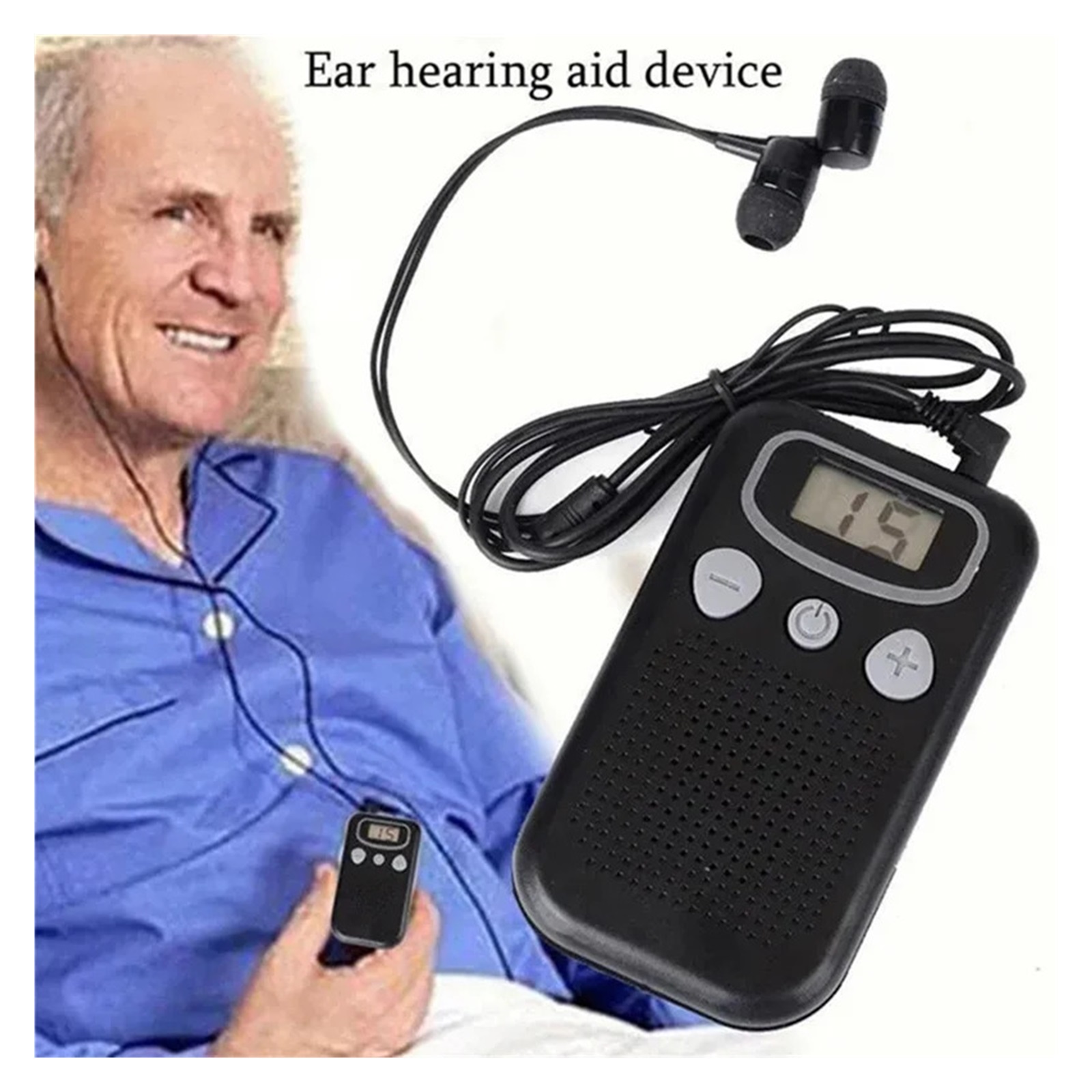 Sound Amplifier Pocket Voice Enhancer Device Large LCD Screen Enhance The Human Voice Clear Human