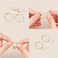 thumbnail image 5 of Yiting 100pcs 20mm Hypoallergenic Stainless Steel Hoop Earring Golden Wine Glass Charm Rings 0.7mm Pin Earring Beading Hoop for Women Dangle Hoop Earrings Making, 5 of 5